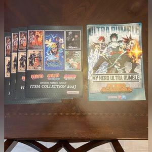 Bandai Item Collection 2023 & My Hero Academia Ad Catalogs at NY Comic Con 2023